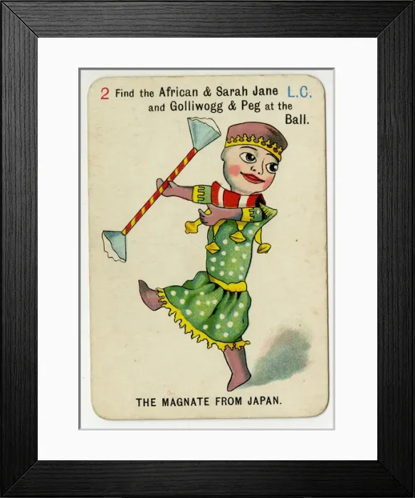 Framed Print : Florence Upton playing cards - Magnate from Japan Framed Print : Florence Upton playing cards - Magnate from Japan