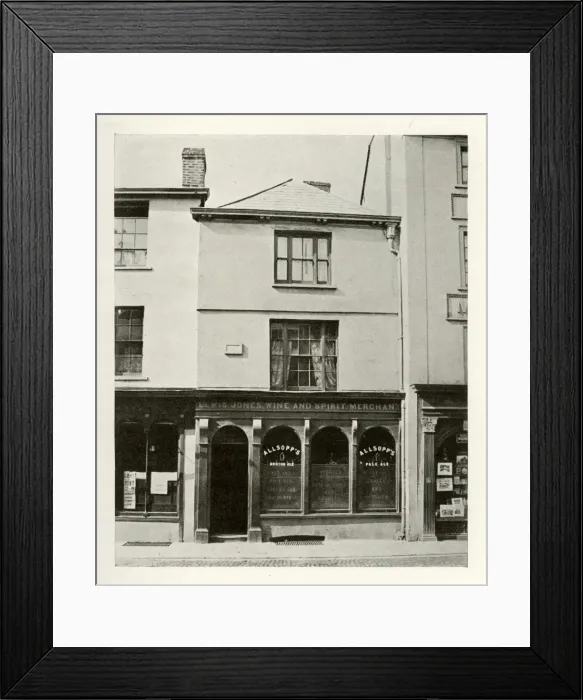 Framed Print : Birthplace of Sarah Siddons, Brecon, mid-Wales Framed Print : Birthplace of Sarah Siddons, Brecon, mid-Wales