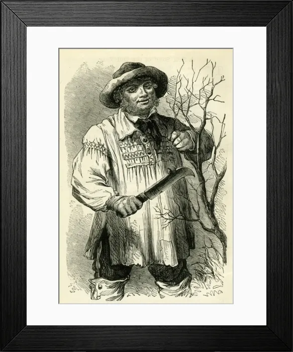 Framed Print : Occupations 1882 - English Farm Labourer Framed Print : Occupations 1882 - English Farm Labourer