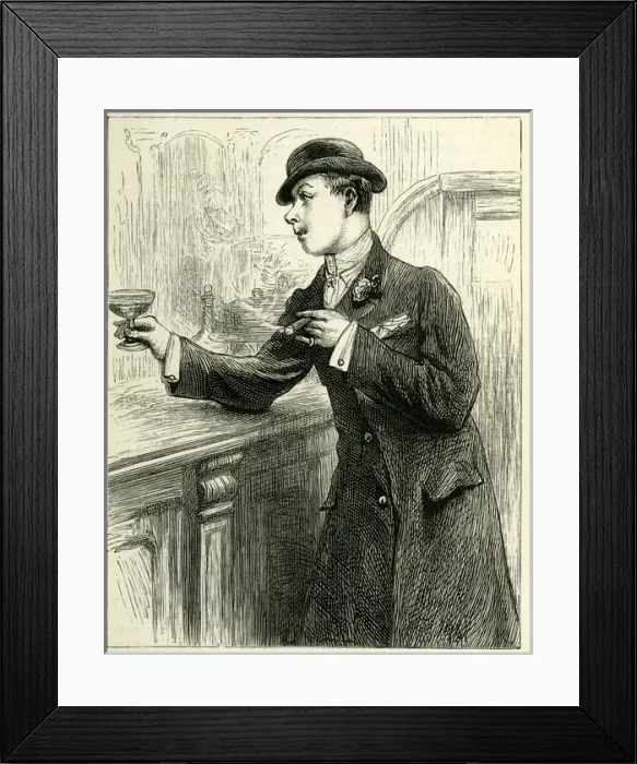 Framed Print : Occupations 1882 - A Swell Framed Print : Occupations 1882 - A Swell
