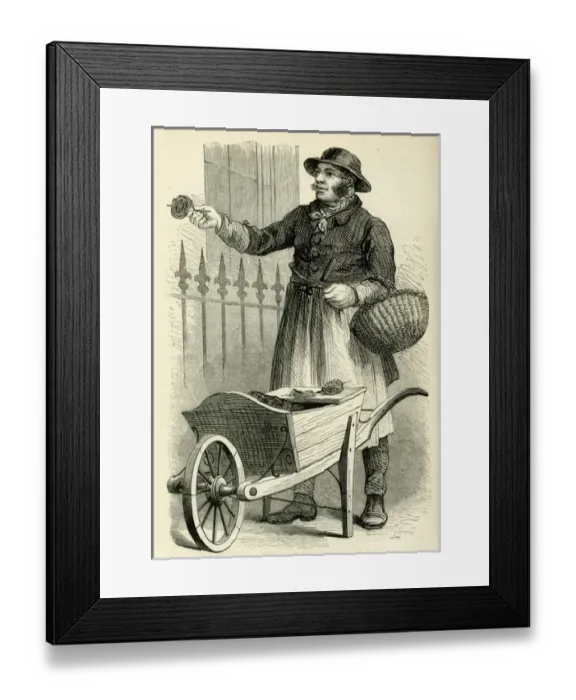 Framed Print : Occupations 1882 - The Cats Meat Man Framed Print : Occupations 1882 - The Cats Meat Man