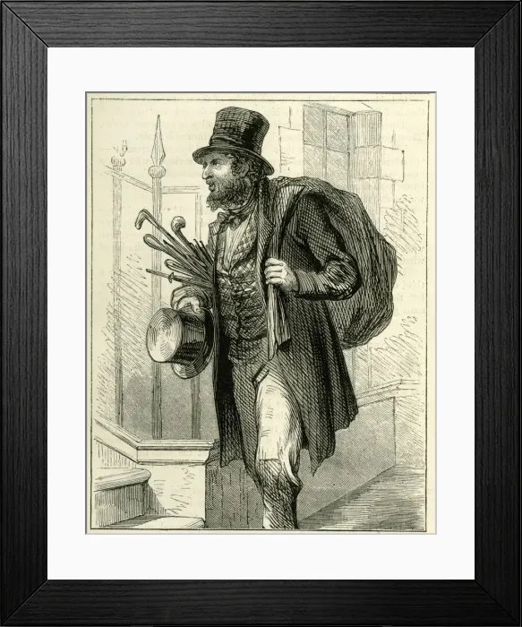 Framed Print : Occupations 1882 - The Old Clothes Man Framed Print : Occupations 1882 - The Old Clothes Man