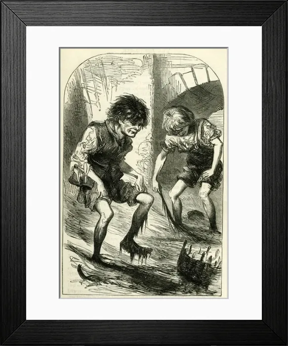 Framed Print : Occupations 1883 - Mud Larks Framed Print : Occupations 1883 - Mud Larks