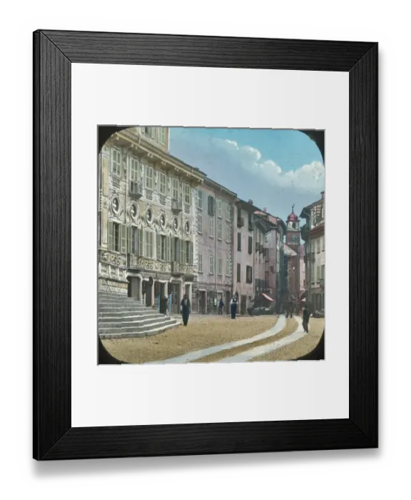 Framed Print : Italian Lakes - Bellinzona Street Framed Print : Italian Lakes - Bellinzona Street