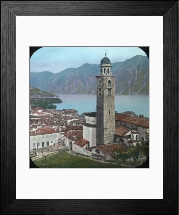 Framed Print : Italian Lakes - St Lorenzo church Framed Print : Italian Lakes - St Lorenzo church