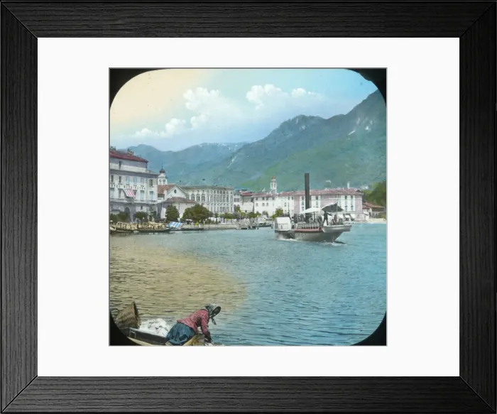 Framed Print : Italian Lakes - Lake and Lugano Framed Print : Italian Lakes - Lake and Lugano