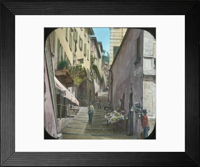 Framed Print : Italian Lakes - Via Serbelloni Framed Print : Italian Lakes - Via Serbelloni
