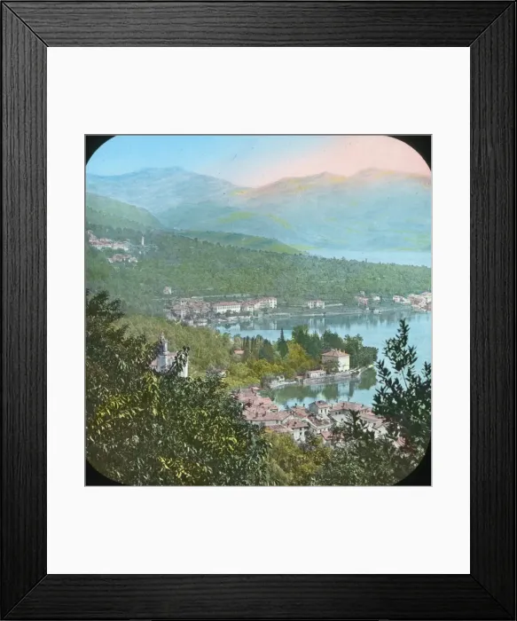 Framed Print : Italian Lakes - View above Sala Framed Print : Italian Lakes - View above Sala