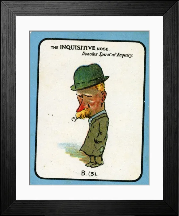 Framed Print : The Nose Game - Inquisitive Nose B3 Framed Print : The Nose Game - Inquisitive Nose B3