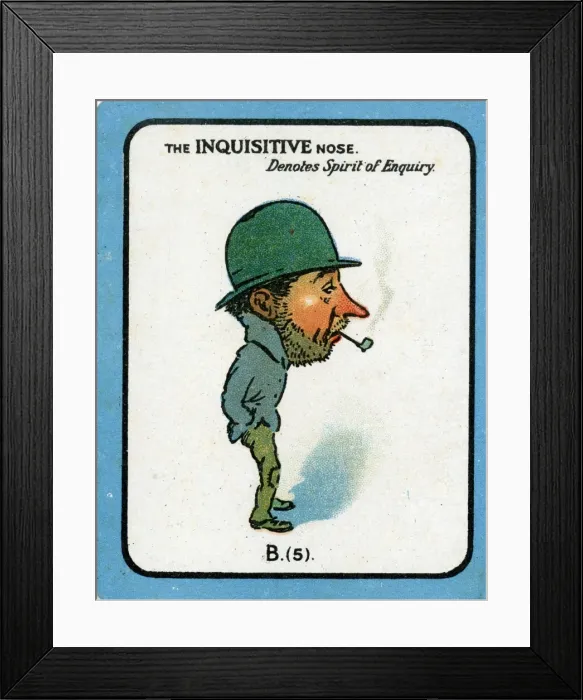 Framed Print : The Nose Game - Inquisitive Nose B5 Framed Print : The Nose Game - Inquisitive Nose B5