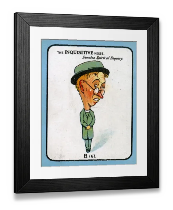 Framed Print : The Nose Game - Inquisitive Nose B6 Framed Print : The Nose Game - Inquisitive Nose B6