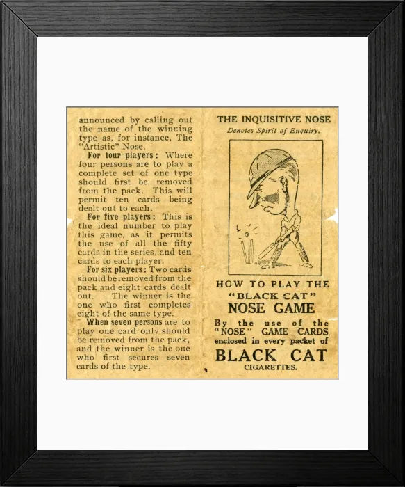 Framed Print : The Nose Game - General Directions Framed Print : The Nose Game - General Directions