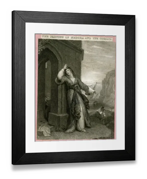 Framed Print : The Parting of Medora and the Corsair Framed Print : The Parting of Medora and the Corsair