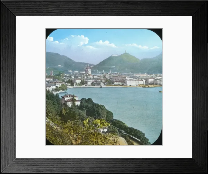 Framed Print : Italian Lakes - Como - general view Framed Print : Italian Lakes - Como - general view