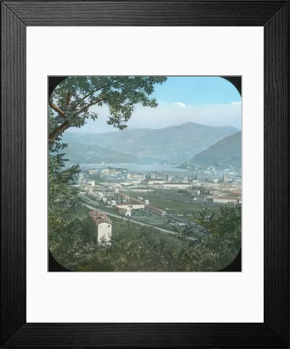 Framed Print : Italian Lakes - View from Barodells Hill Framed Print : Italian Lakes - View from Barodells Hill