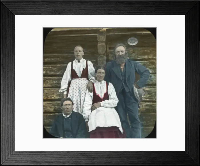Framed Print : Western Norway - (Group) Family at Gjendebod Framed Print : Western Norway - (Group) Family at Gjendebod