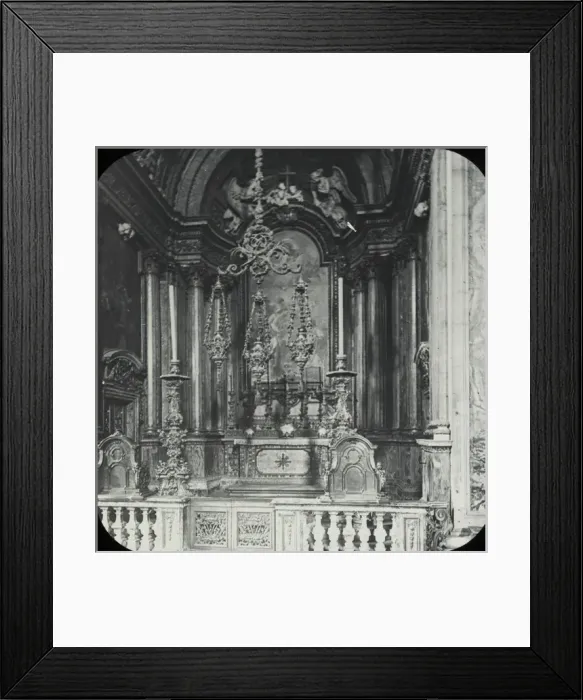 Framed Print : Spain and Portugal - San Rogue Church, side chapel Framed Print : Spain and Portugal - San Rogue Church, side chapel