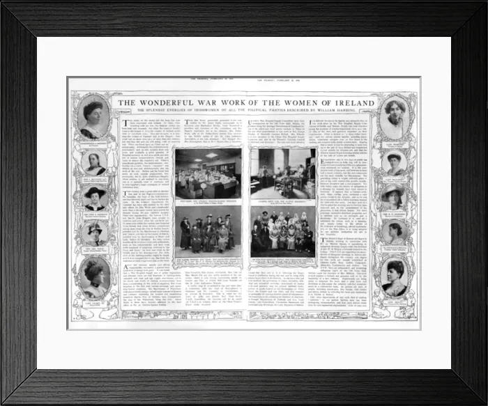Framed Print : Wonderful war work of the women of Ireland Framed Print : Wonderful war work of the women of Ireland