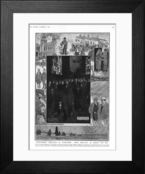Framed Print : Industrial Ireland in wartime: how Belfast is doing its bit Framed Print : Industrial Ireland in wartime: how Belfast is doing its bit