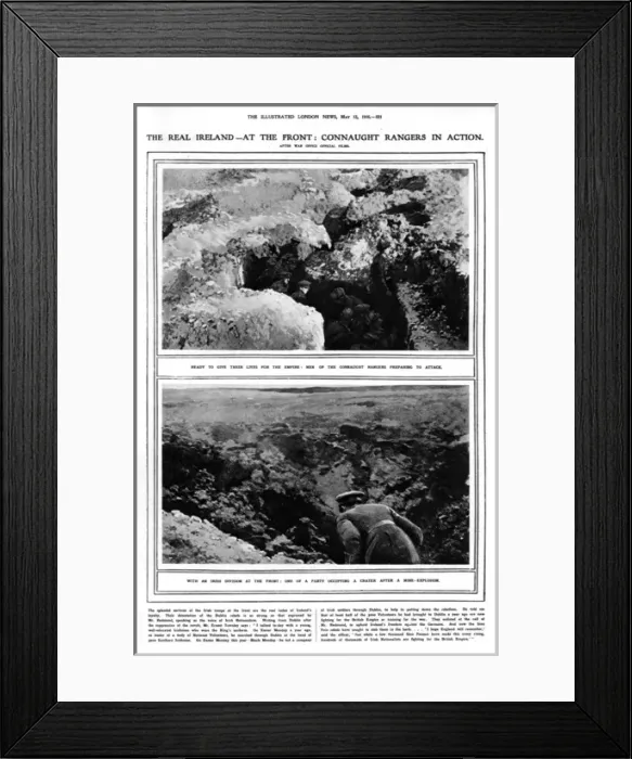 Framed Print : The Real Ireland - at the front: Connaught Rangers in action Framed Print : The Real Ireland - at the front: Connaught Rangers in action
