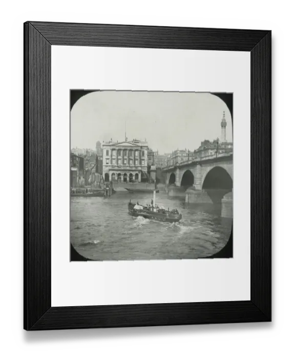 Framed Print : London, England - Thames at London Bridge Framed Print : London, England - Thames at London Bridge