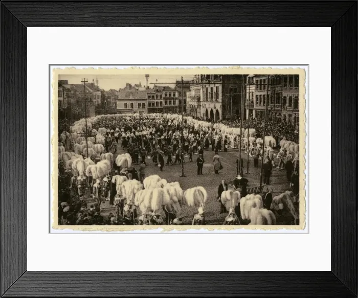 Framed Print : Binche, Belgium - people in carnival costume Framed Print : Binche, Belgium - people in carnival costume