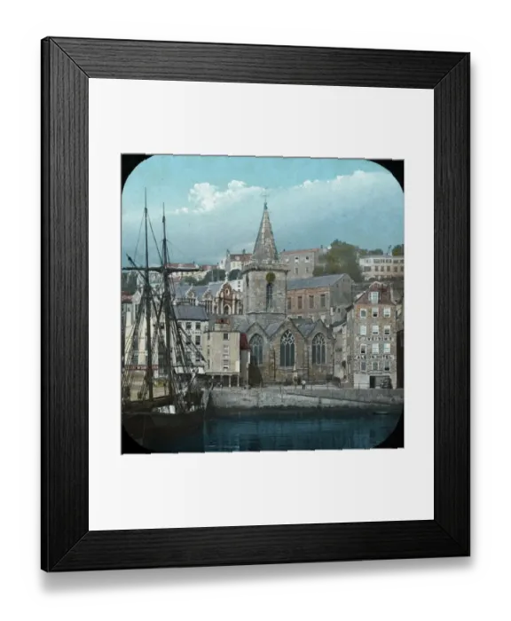 Framed Print : The Channel Islands - Town Church Framed Print : The Channel Islands - Town Church