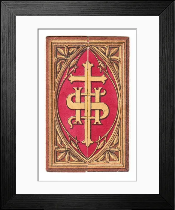 Framed Print : Religious design on a Christmas card Framed Print : Religious design on a Christmas card