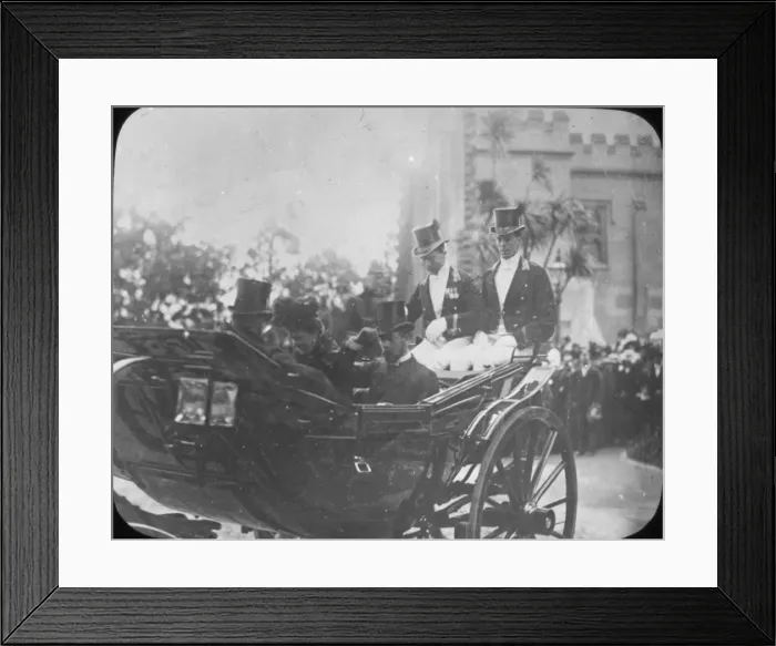 Framed Print : Tour of the Colonies - Laying foundation Stone Framed Print : Tour of the Colonies - Laying foundation Stone