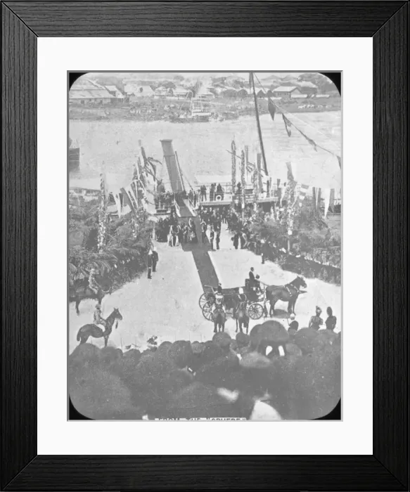 Framed Print : Tour of the Colonies - Arrival at Brisbane Framed Print : Tour of the Colonies - Arrival at Brisbane