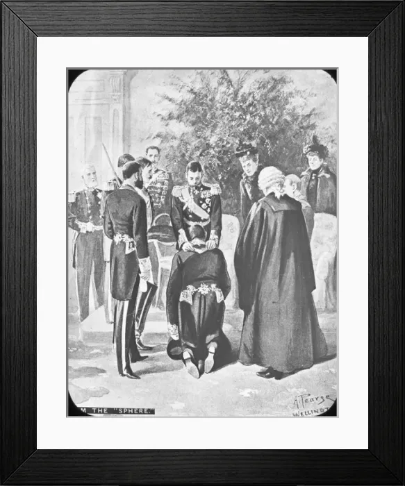 Framed Print : Tour of the Colonies - Wellington- Knighting Sir J Ward Framed Print : Tour of the Colonies - Wellington- Knighting Sir J Ward
