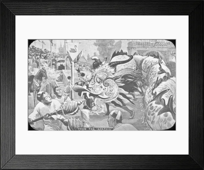 Framed Print : Tour of the Colonies - Chinese Procession Framed Print : Tour of the Colonies - Chinese Procession