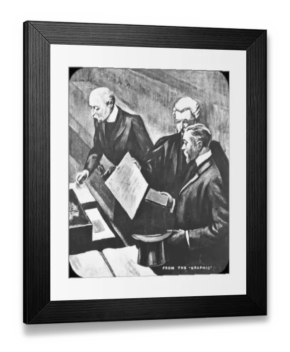 Framed Print : Tour of the Colonies - Dukes Taking Oath Framed Print : Tour of the Colonies - Dukes Taking Oath