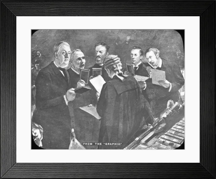 Framed Print : Tour of the Colonies - MPs taking Oath Framed Print : Tour of the Colonies - MPs taking Oath