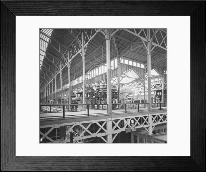 Framed Print : Chicago Worlds Fair - Interior Agricultural Building Framed Print : Chicago Worlds Fair - Interior Agricultural Building