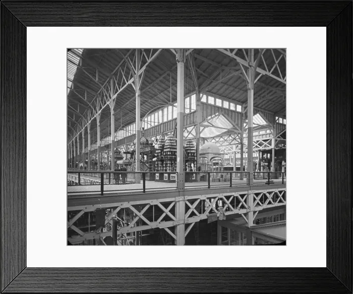 Framed Print : Chicago Worlds Fair - Interior Agricultural Building Framed Print : Chicago Worlds Fair - Interior Agricultural Building