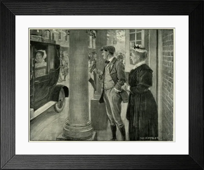Framed Print : The Matchmaker - eyeing up another match with a client Framed Print : The Matchmaker - eyeing up another match with a client