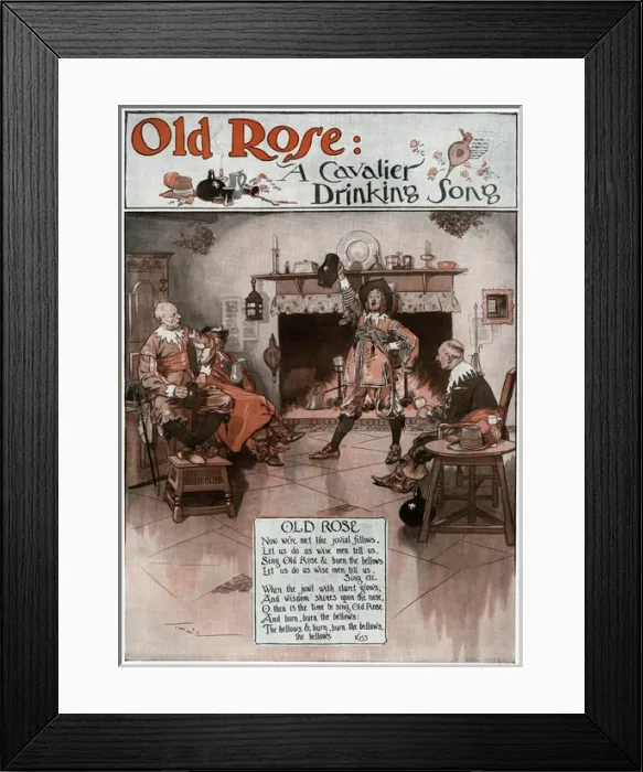 Framed Print : Old Rose - A Cavaliers Drinking Song Framed Print : Old Rose - A Cavaliers Drinking Song