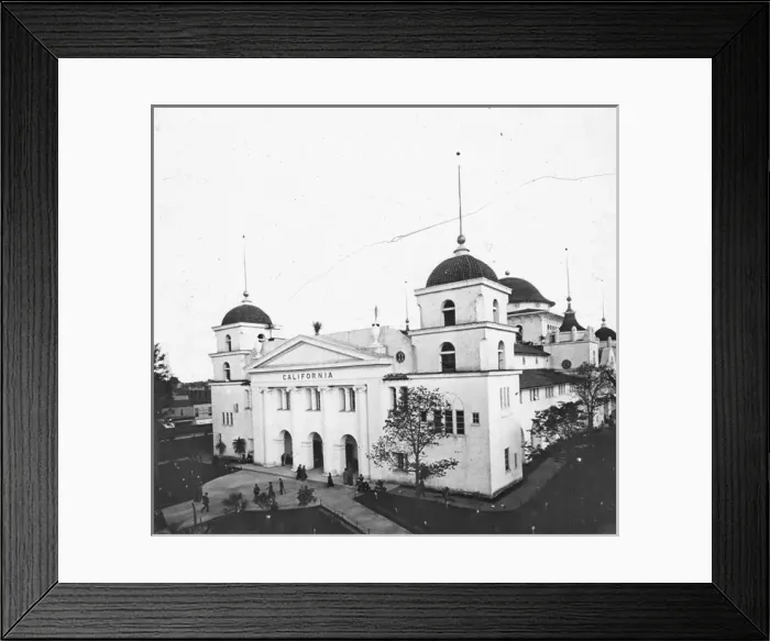 Framed Print : Chicago Worlds Fair - California State Building Framed Print : Chicago Worlds Fair - California State Building
