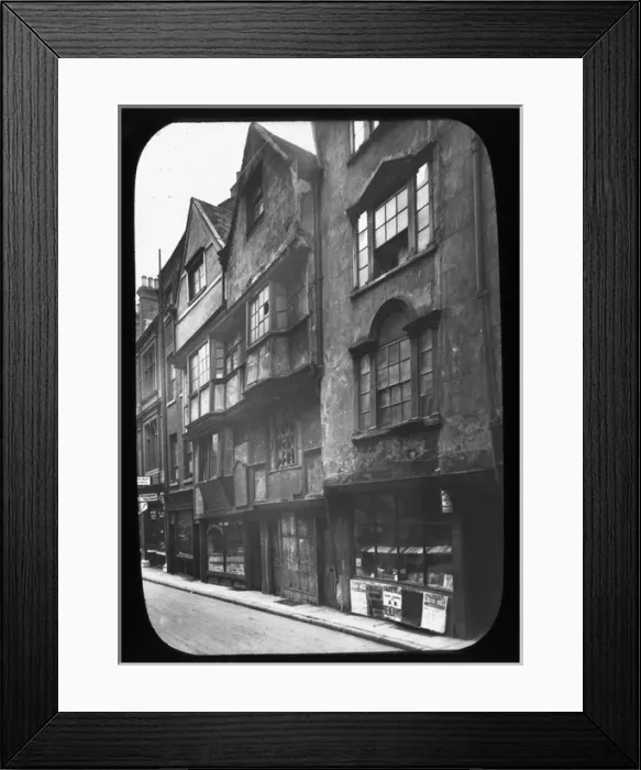 Framed Print : High Street houses Framed Print : High Street houses