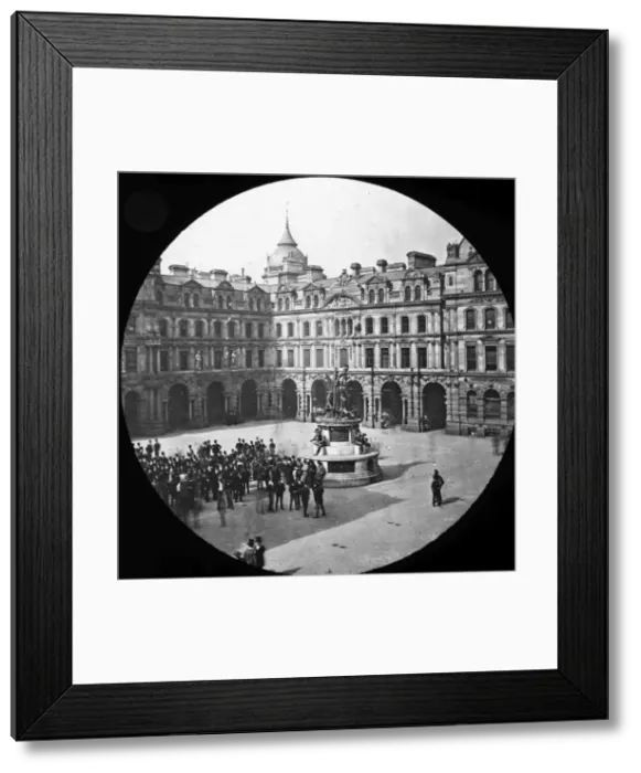 Framed Print : Liverpool - (Exchange and) Nelson Monument Framed Print : Liverpool - (Exchange and) Nelson Monument
