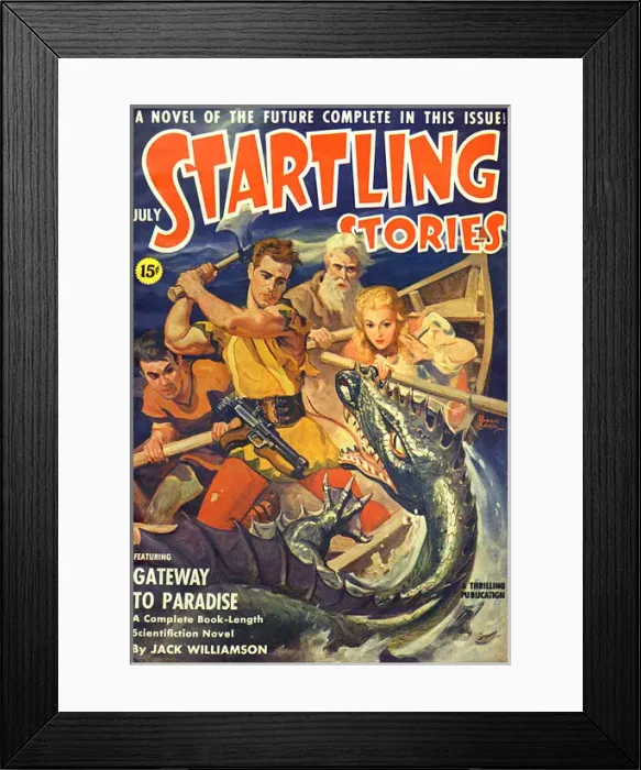 Framed Print : Startling Stories - Gateway to Paradise Framed Print : Startling Stories - Gateway to Paradise