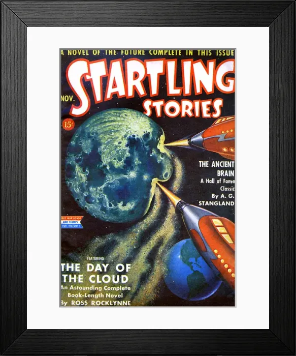 Framed Print : Startling Stories - The Day of the Cloud Framed Print : Startling Stories - The Day of the Cloud