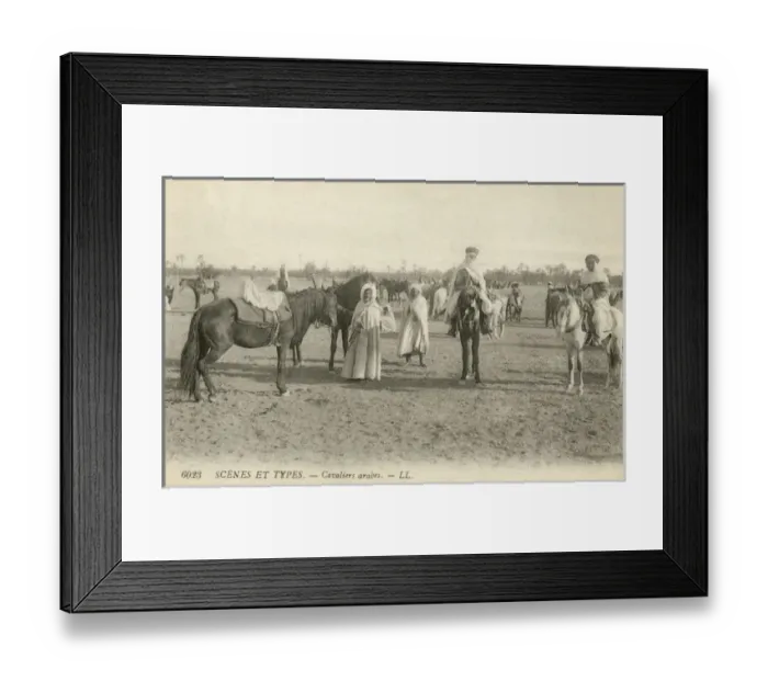 Framed Print : Arab horsemen, North Africa Framed Print : Arab horsemen, North Africa