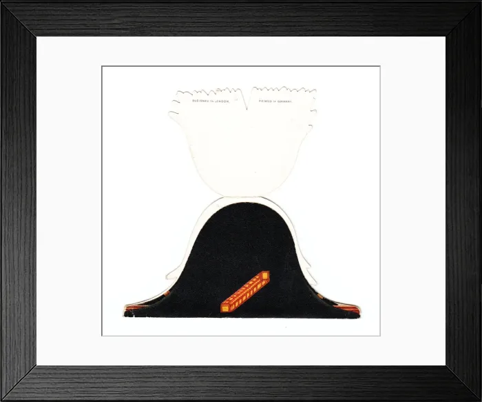 Framed Print : Greetings card in the shape of a cocked hat Framed Print : Greetings card in the shape of a cocked hat