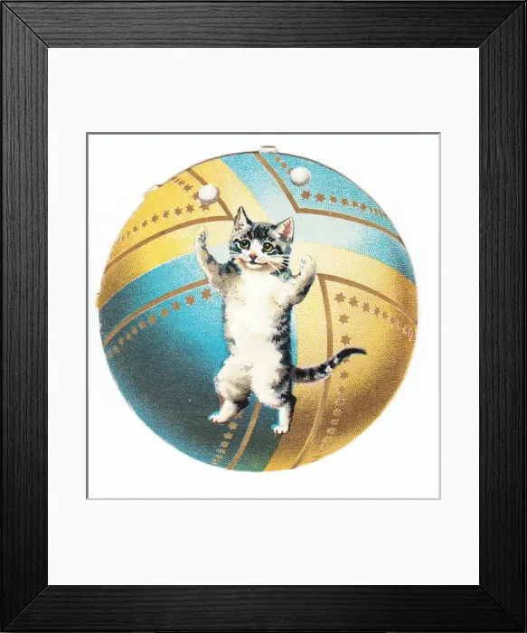 Framed Print : Greetings card in the shape of a ball Framed Print : Greetings card in the shape of a ball