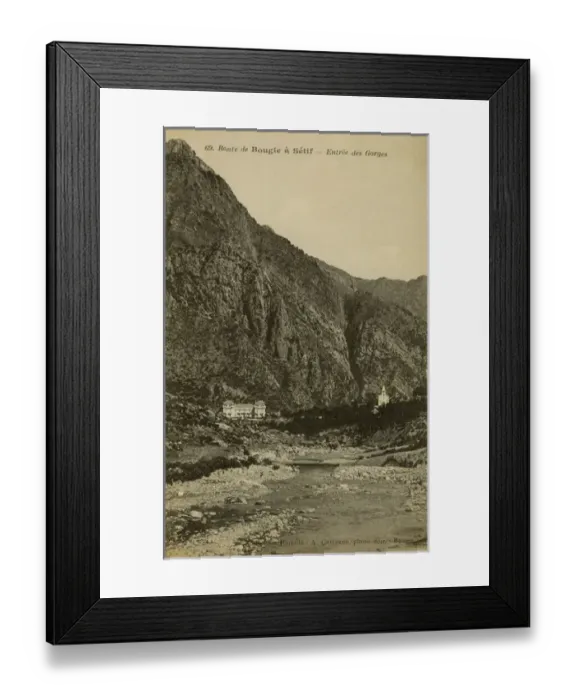 Framed Print : Entrance to the canyon. Bougie, S鴩f, Algeria Framed Print : Entrance to the canyon. Bougie, S鴩f, Algeria