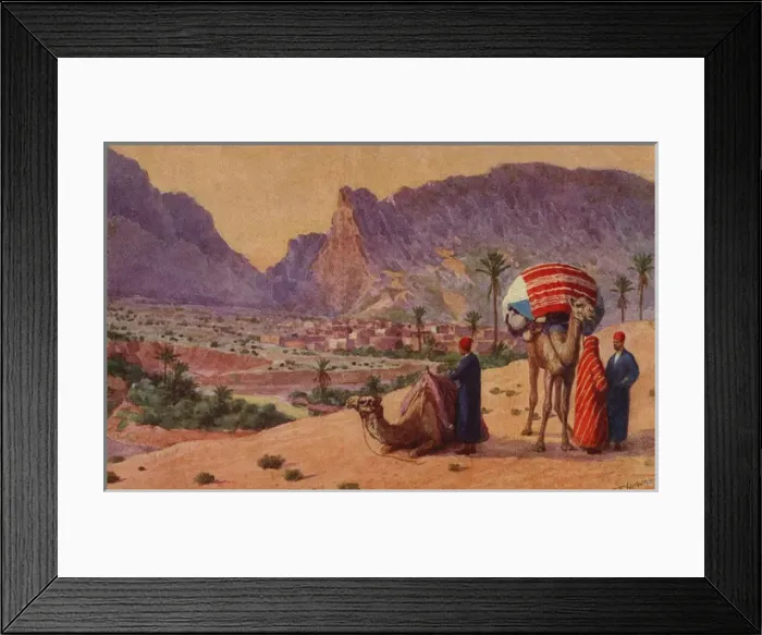 Framed Print : Men with camels Framed Print : Men with camels