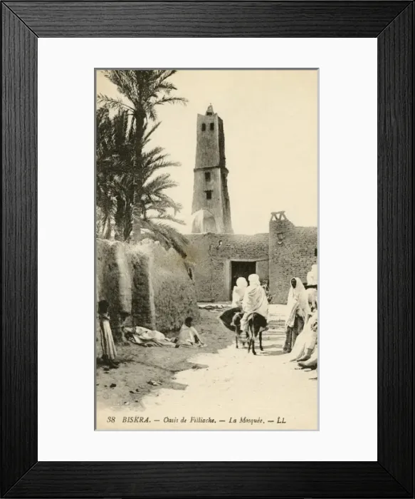 Framed Print : The Mosque at the Oasis of Filliache. Biskra Framed Print : The Mosque at the Oasis of Filliache. Biskra