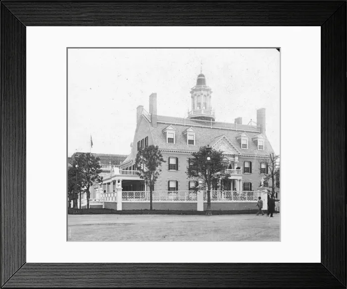 Framed Print : Chicago Worlds Fair - Massachussetts State Building Framed Print : Chicago Worlds Fair - Massachussetts State Building